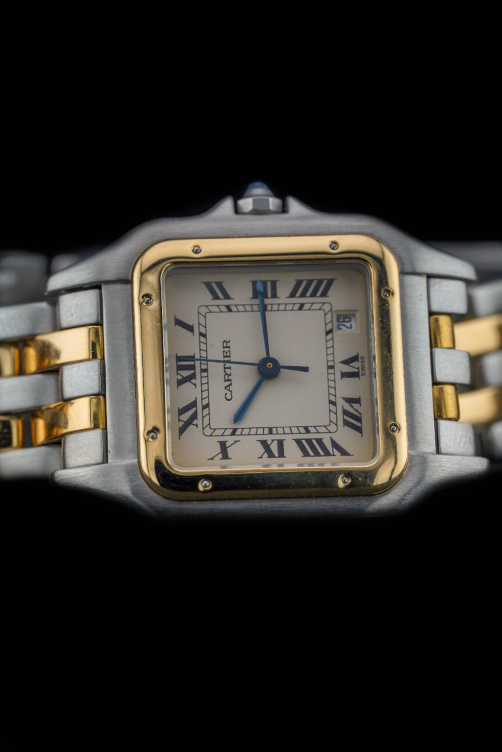 Cartier Panthère "MM" | 2 rows | or/acier | Réf. 83949 | 1989