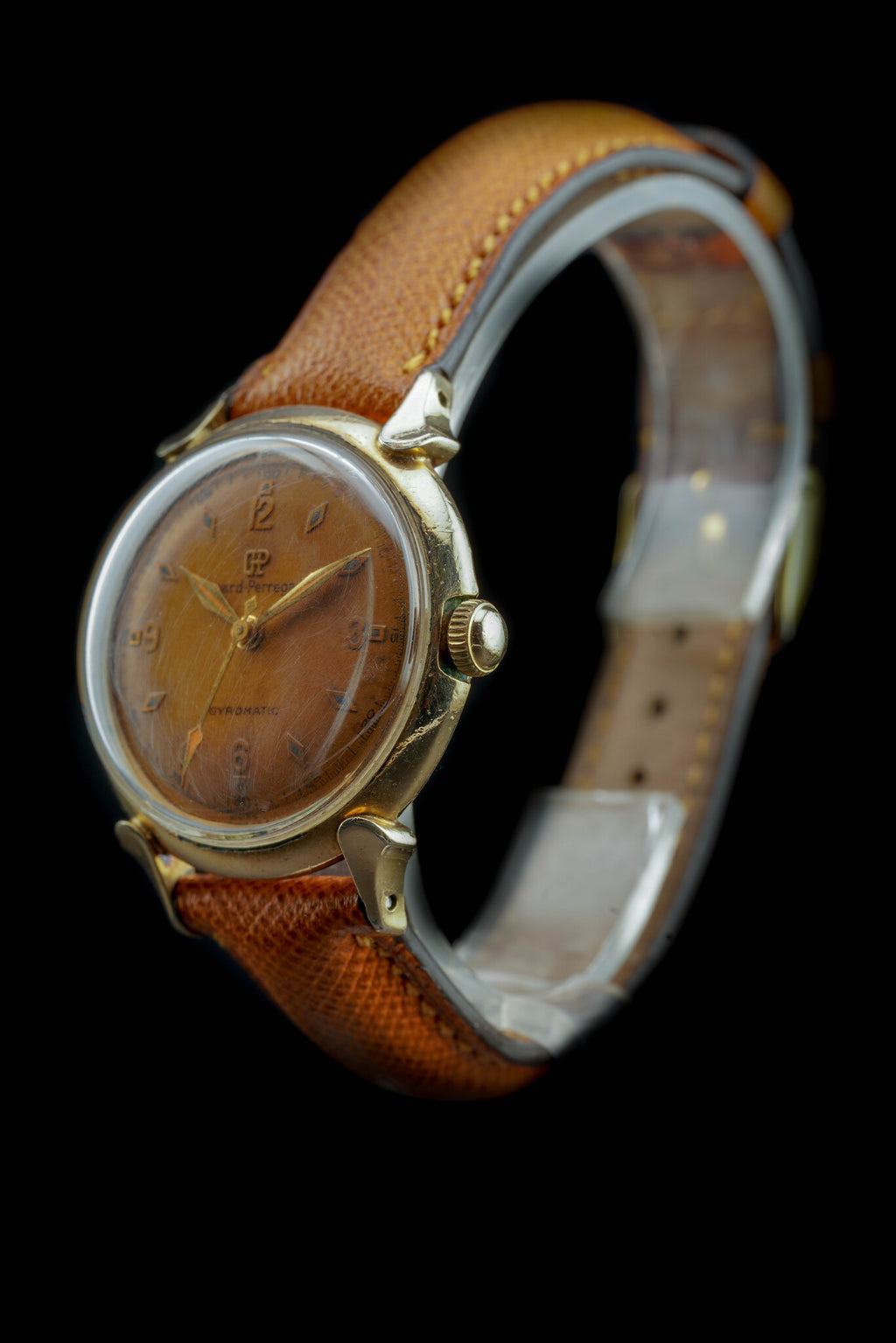 Girard-Perregaux Gyromatic | "Patina dial" | Plaqué or | '60