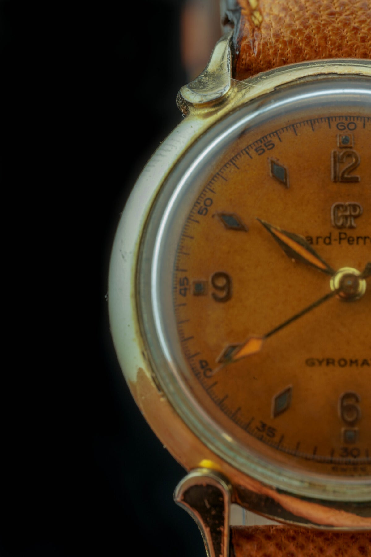 Girard-Perregaux Gyromatic | "Patina dial" | Plaqué or | '60