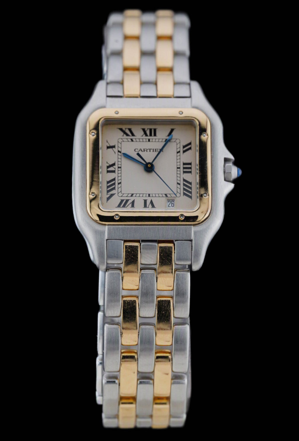 Cartier Panthère "MM" | 2 rows | or/acier | Réf. 83949 | 1989