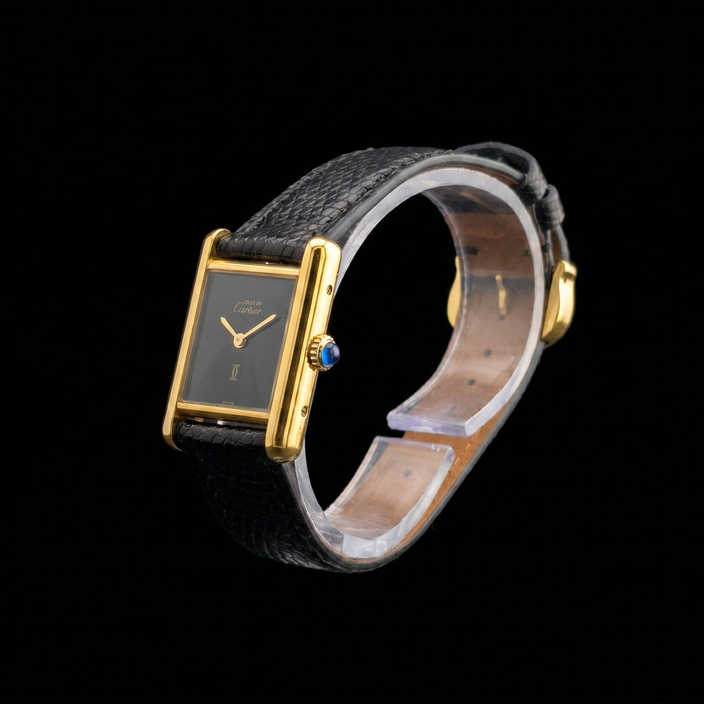 Cartier Tank Must "PM" | "Onyx" dial | '80-'90