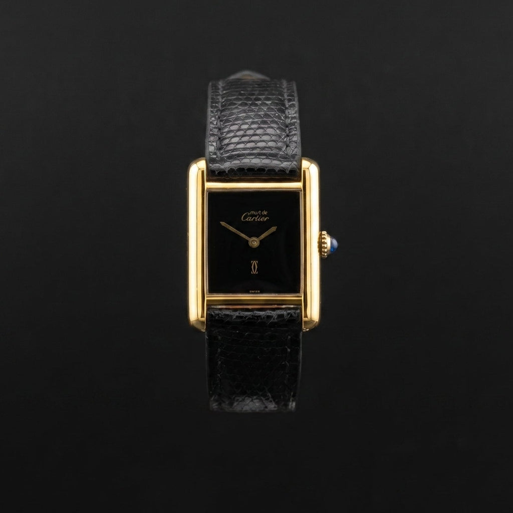 Cartier Tank Must "PM" | "Onyx" dial | '80-'90